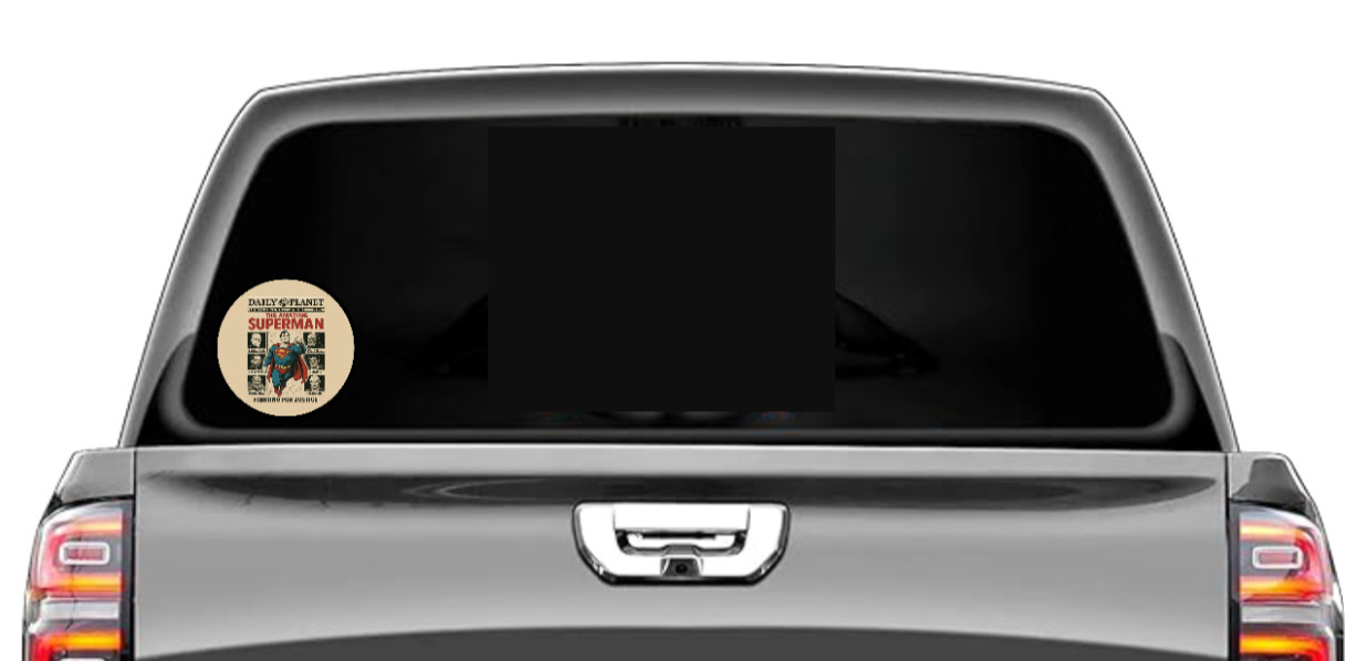 Superman (Daily Planet ) – 4" Handmade Vinyl Decal Vehicle Cooler Laptop Decor
