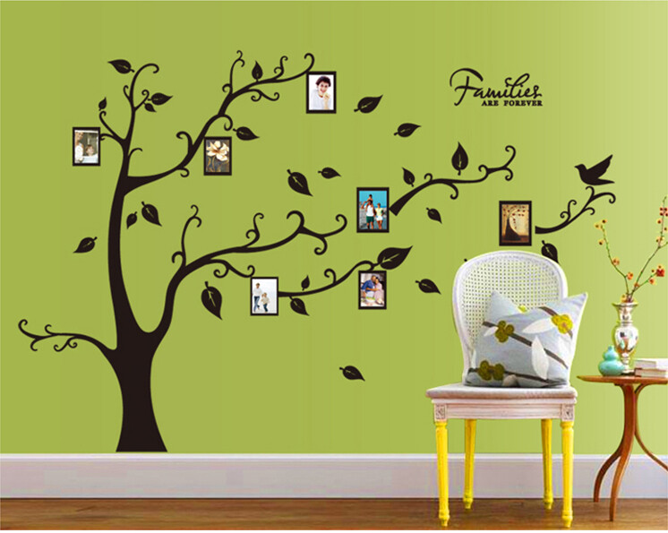 DIY Removable Vinyl Wall Decal Family picture frame tree Sticker Home Decor