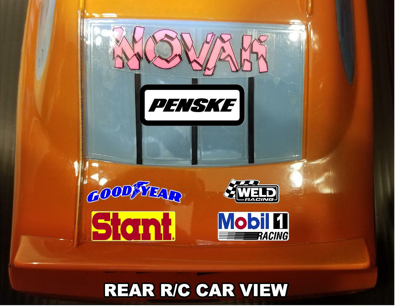 r/c car- WHITE VINYL Sticker Gang SHEET 47 -R/C MODEL Decals 1/12-1/10-rc10