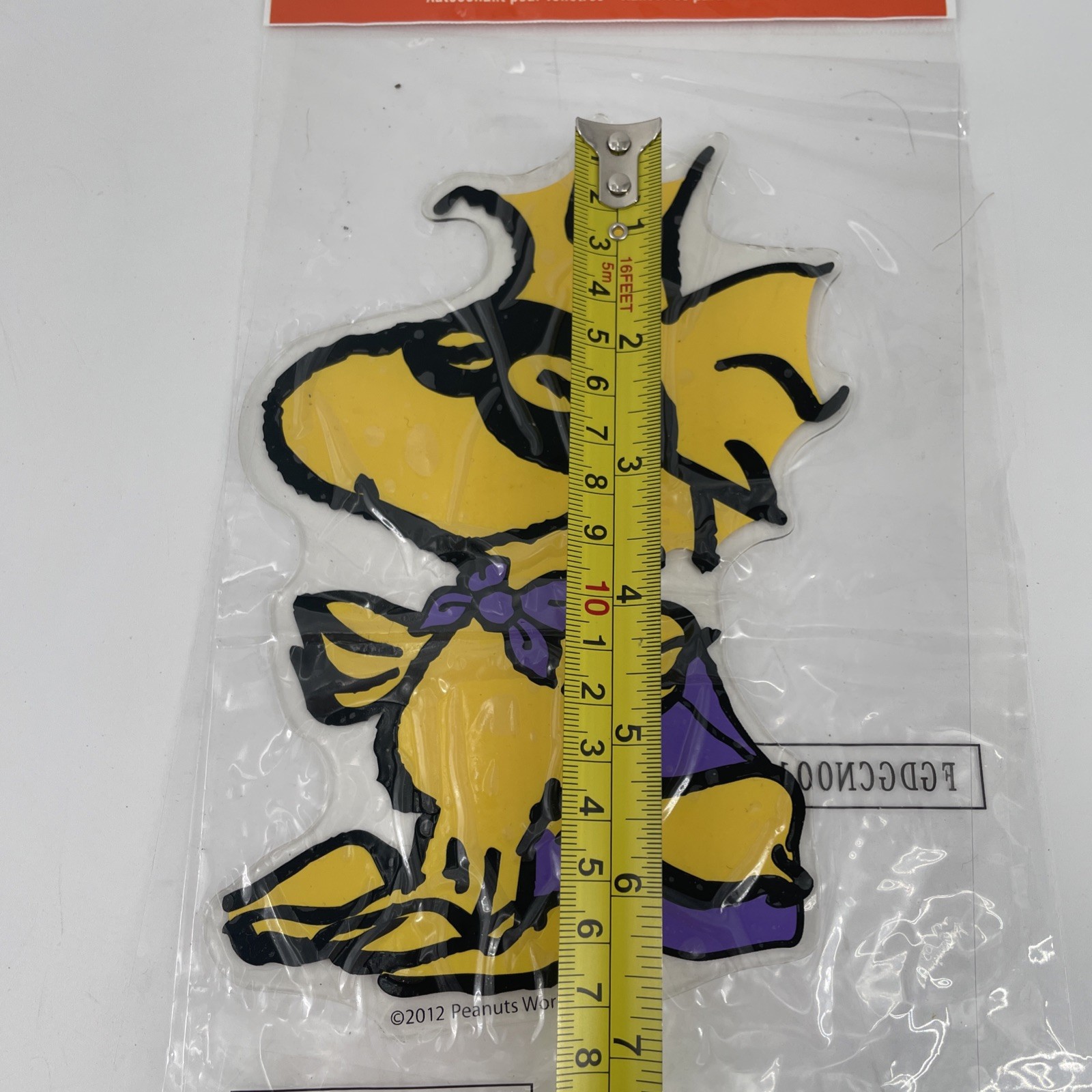 3 Halloween Peanuts Window Clings Charlie Brown Woodstock Lucy 2 Sided 8 x 4 in