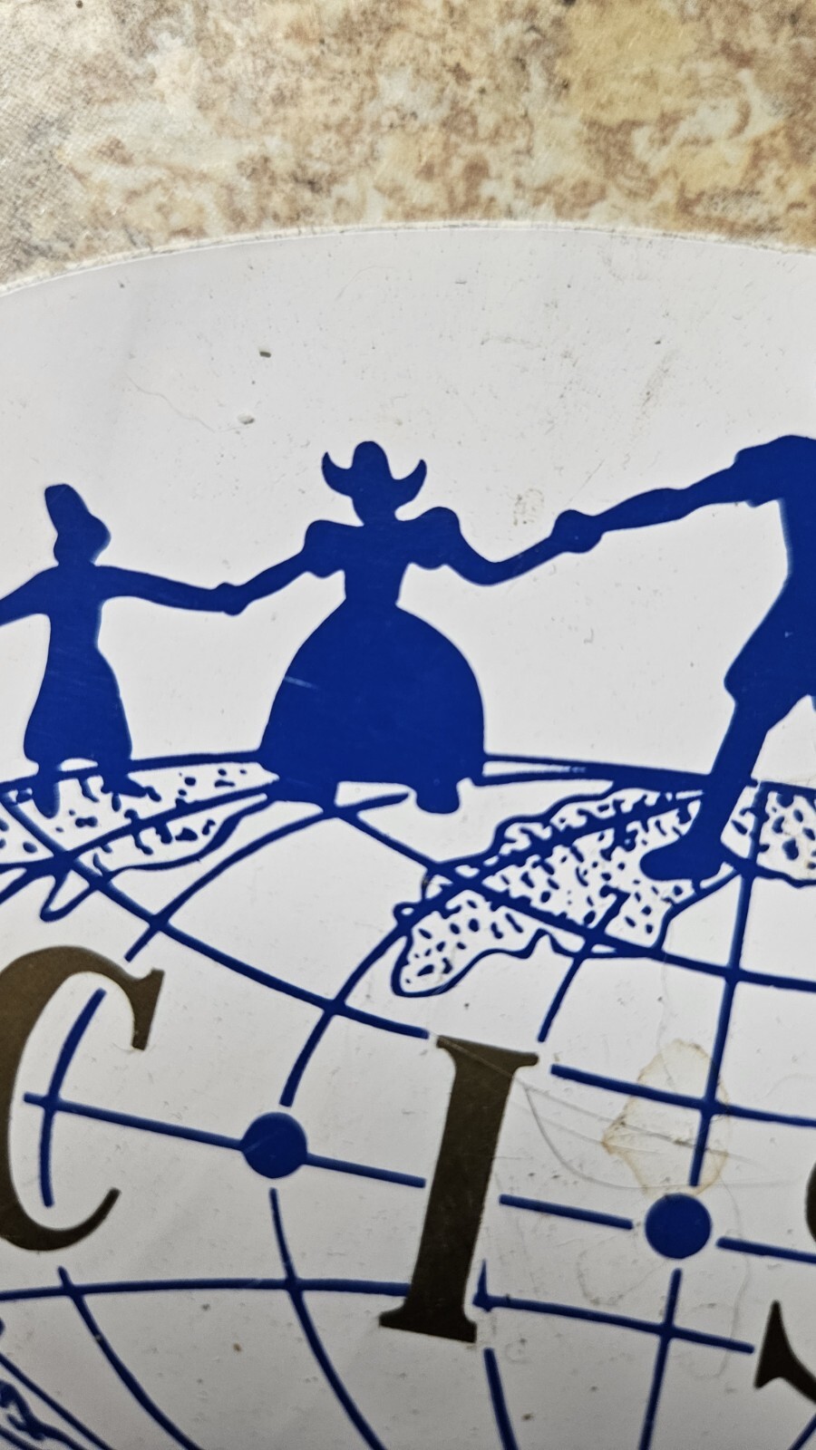 Vintage CISV Children's International Summer Villages Sticker With Dutch Girl
