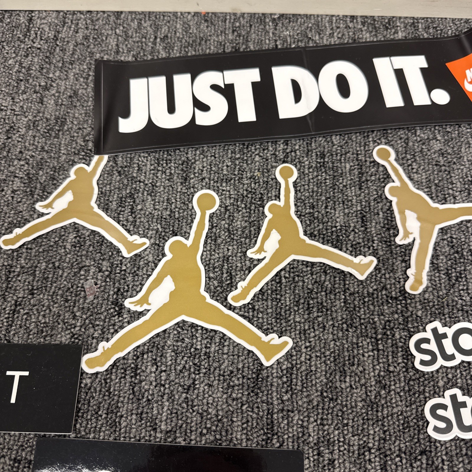 Authentic Air Jordan Jumpman Stickers Nike Stickers Lot Of 5 Plus Extra Stickers