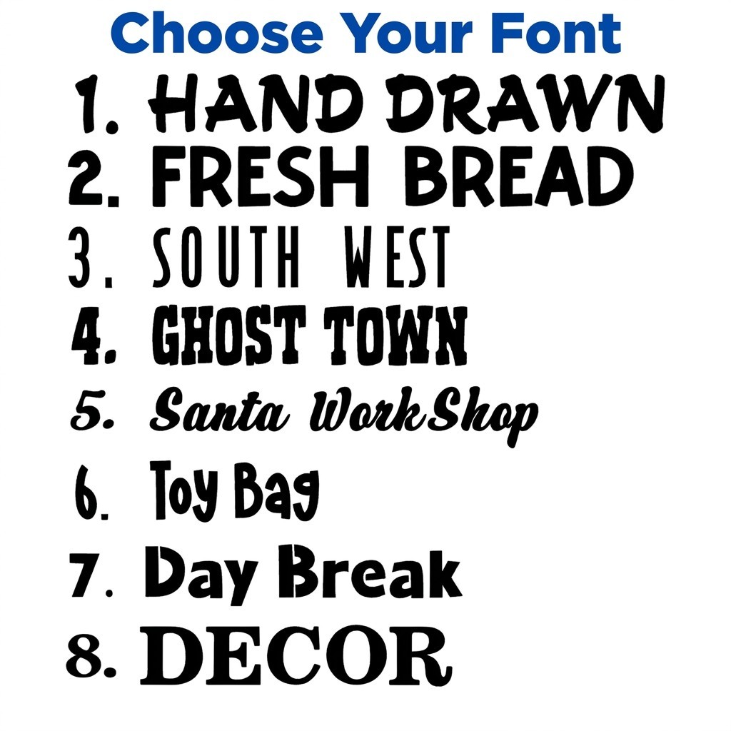 Custom Personalized Vinyl Lettering Name Decal Sticker Kitchen Wall Appliances