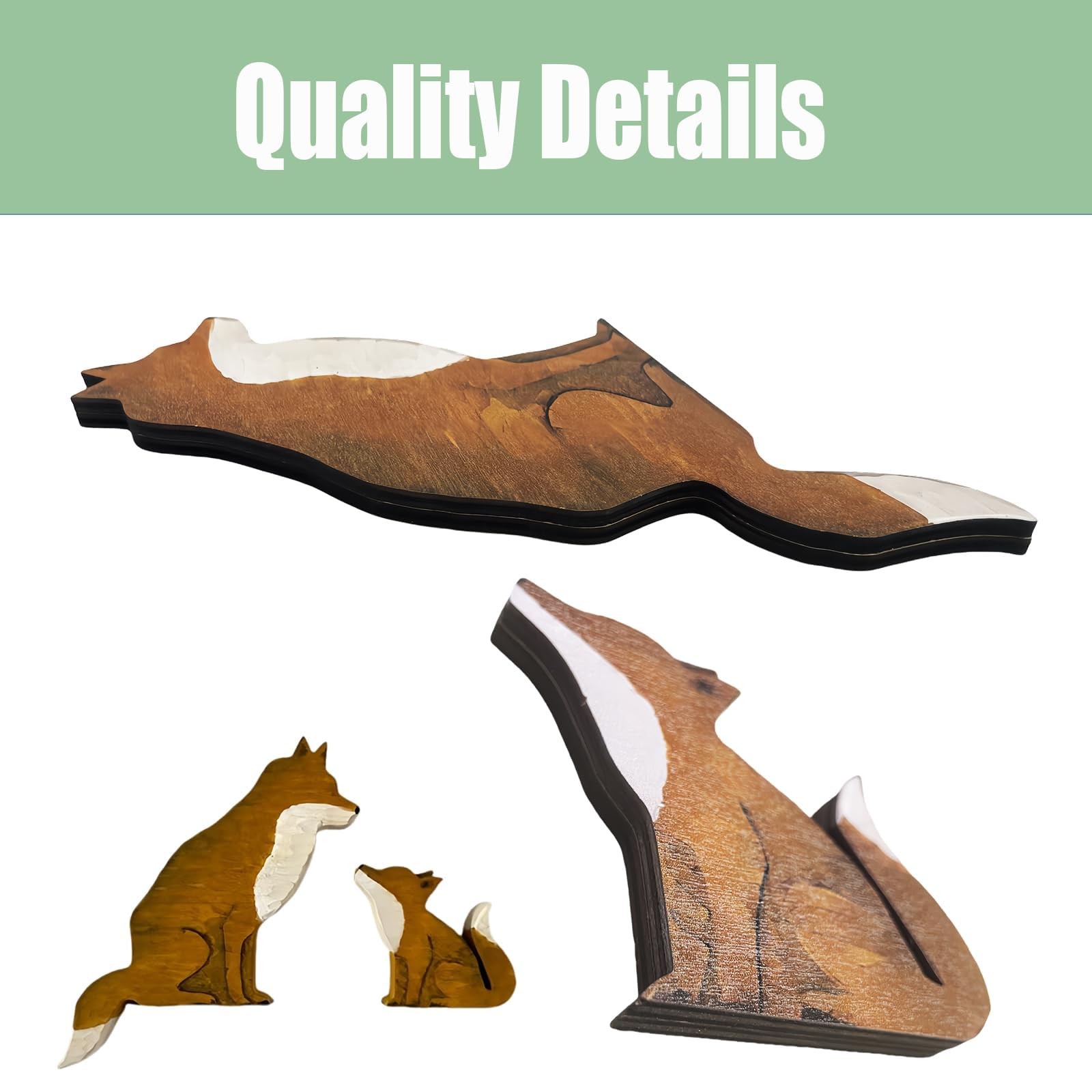 Mama and Baby Fox Door Topper Adorable Fox Shape Statue Door Corner Sculpture…