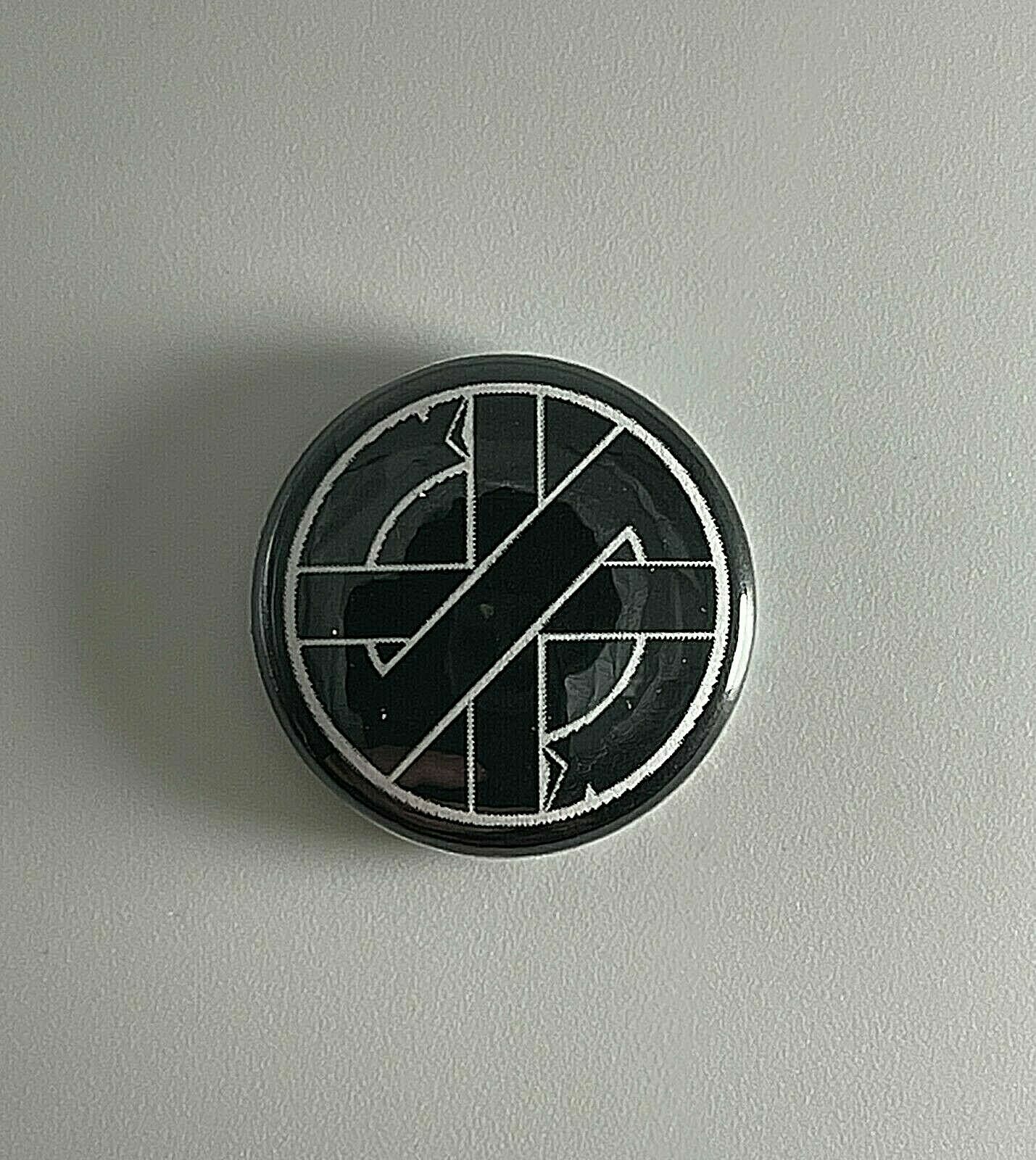 Crass Symbol 1” Button C020B Pin Badge
