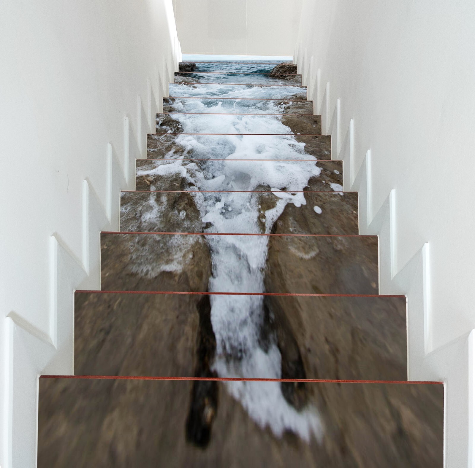 3D Sea Foam G091 Stair Risers Decoration Photo Mural Vinyl Decal Wallpaper E