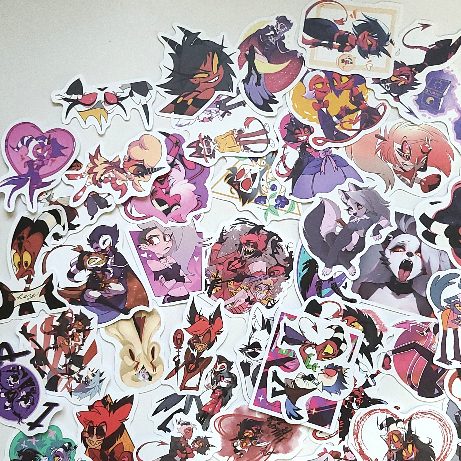 120pcs Helluva Boss Anime Vinyl Stickers for Phone Cases, Laptops, Skateboards