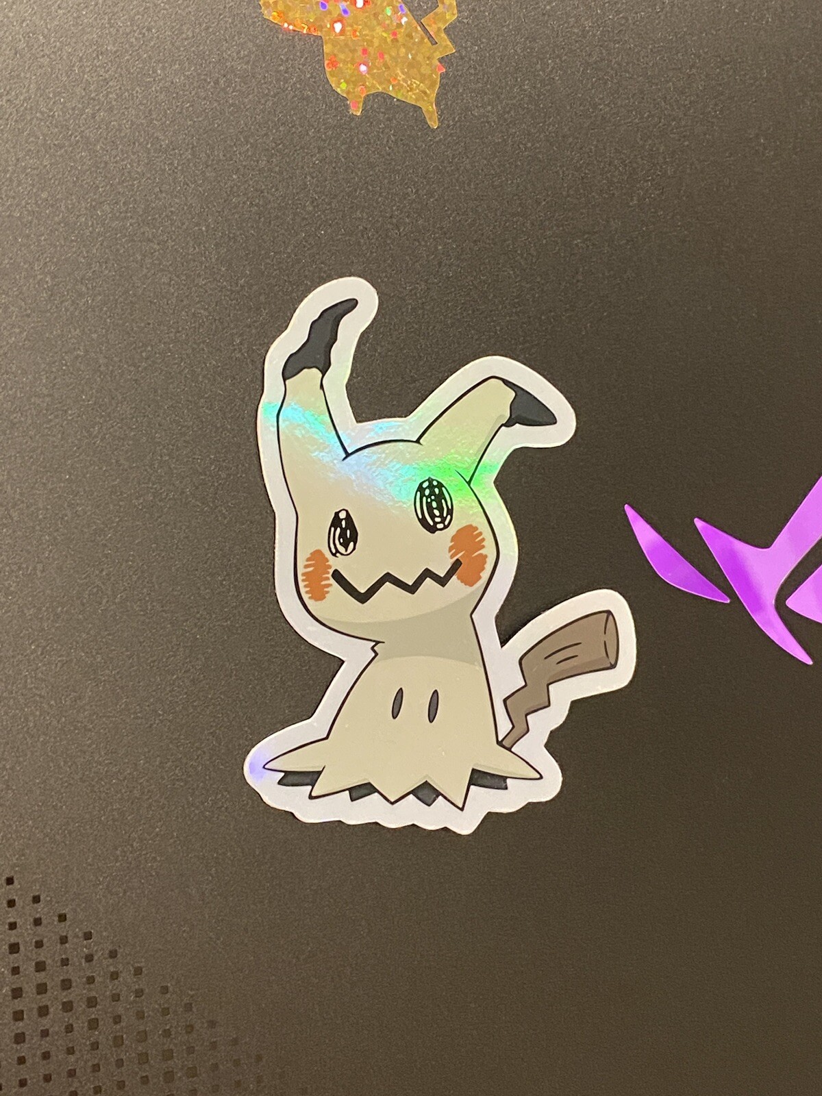 Mimikyu Sticker Holographic Pokemon Decal Rainbow Holo