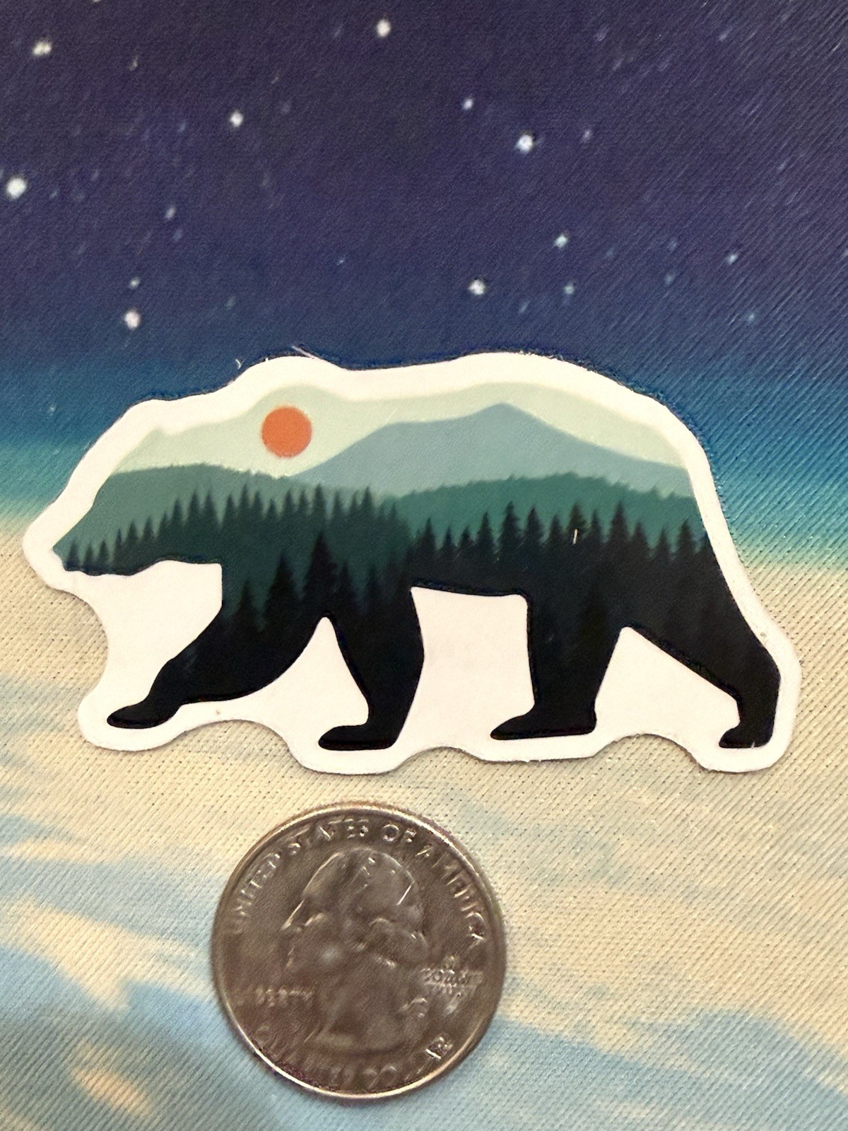 Outdoors Hiking Camping Adventure Nature Mountain Forest Trail Sticker Decal