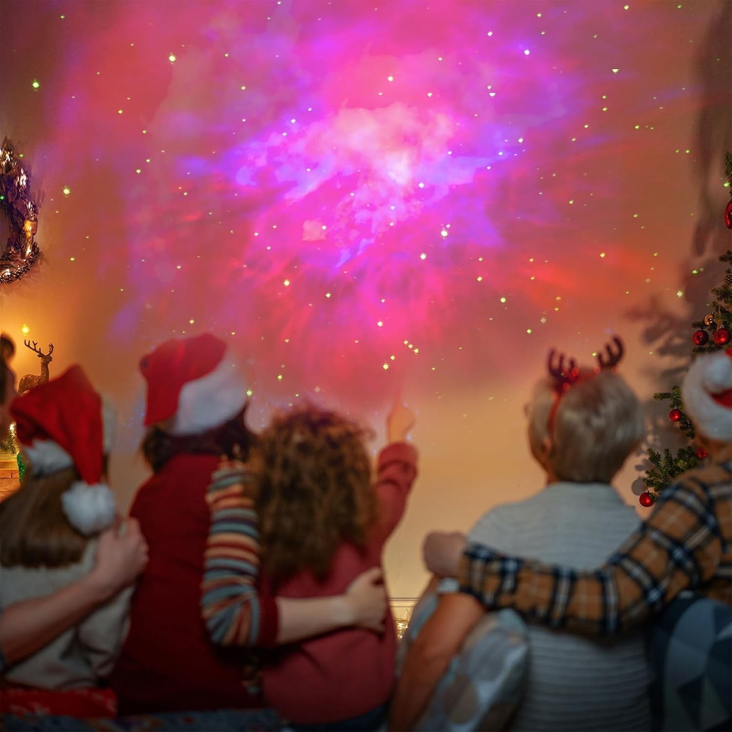 Versatile Pink Astronaut Galaxy Projector – Cute Night Light for Aesthetic Rooms
