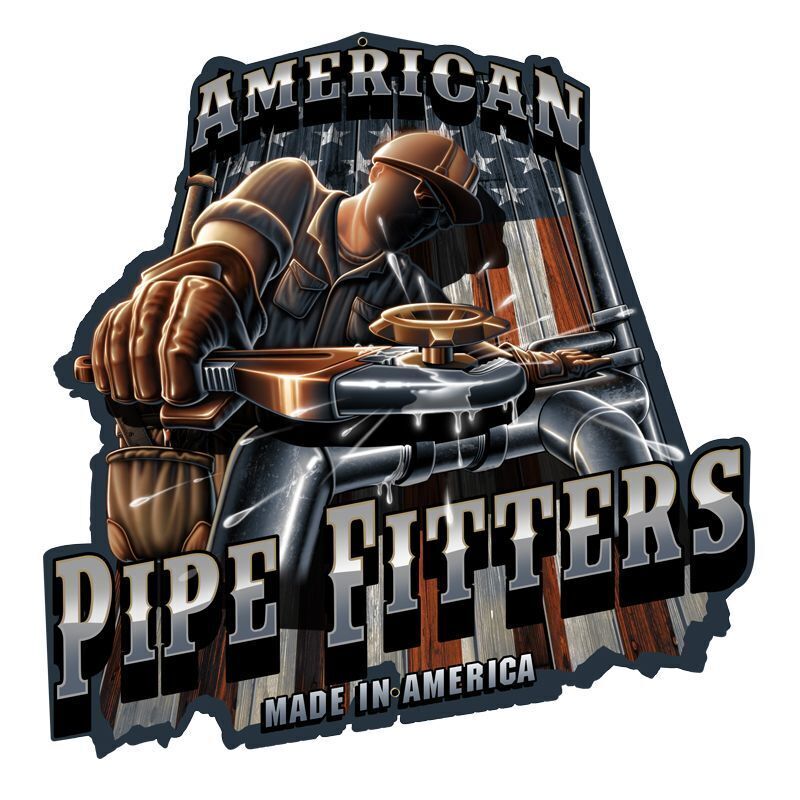 AMERICAN PIPEFITTERS Vintage Vinyl Decal Sticker Waterproof