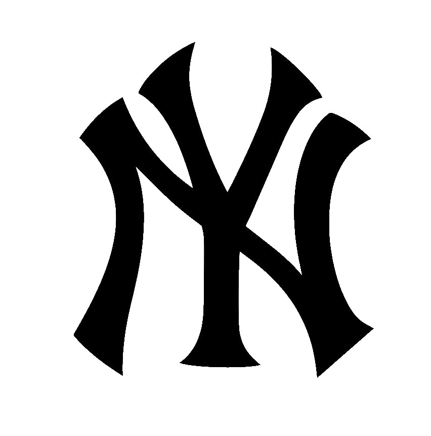 Baseball New York Yankees Logo Decal Sticker Vinyl Car Bumper Window Laptop MLB