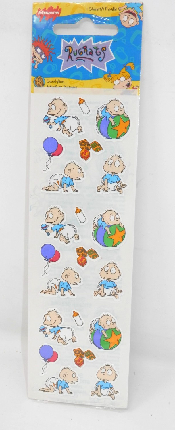 Sandy Lion RUGRATS Nickelodeon Stickers Decal Vintage 1997 Tommy Pickles SEALED