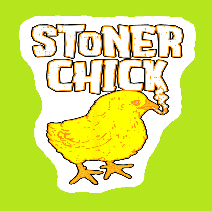 Vinyl Decal Chicken Pot Pie Weed Sticker Weatherproof UV Safe Added Layer
