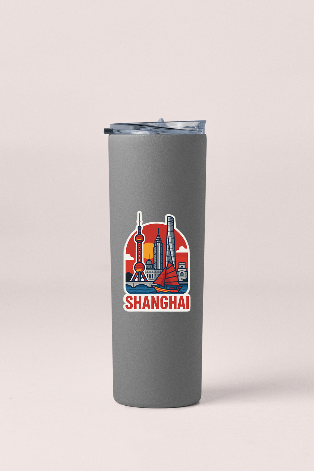 Shanghai Sticker Decal Vinyl Die-Cut City Skyline Landmark Design