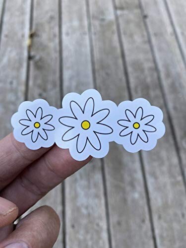Cute Daisy Flower Sticker Water Bottle Phone Sticker Laptop Sticker
