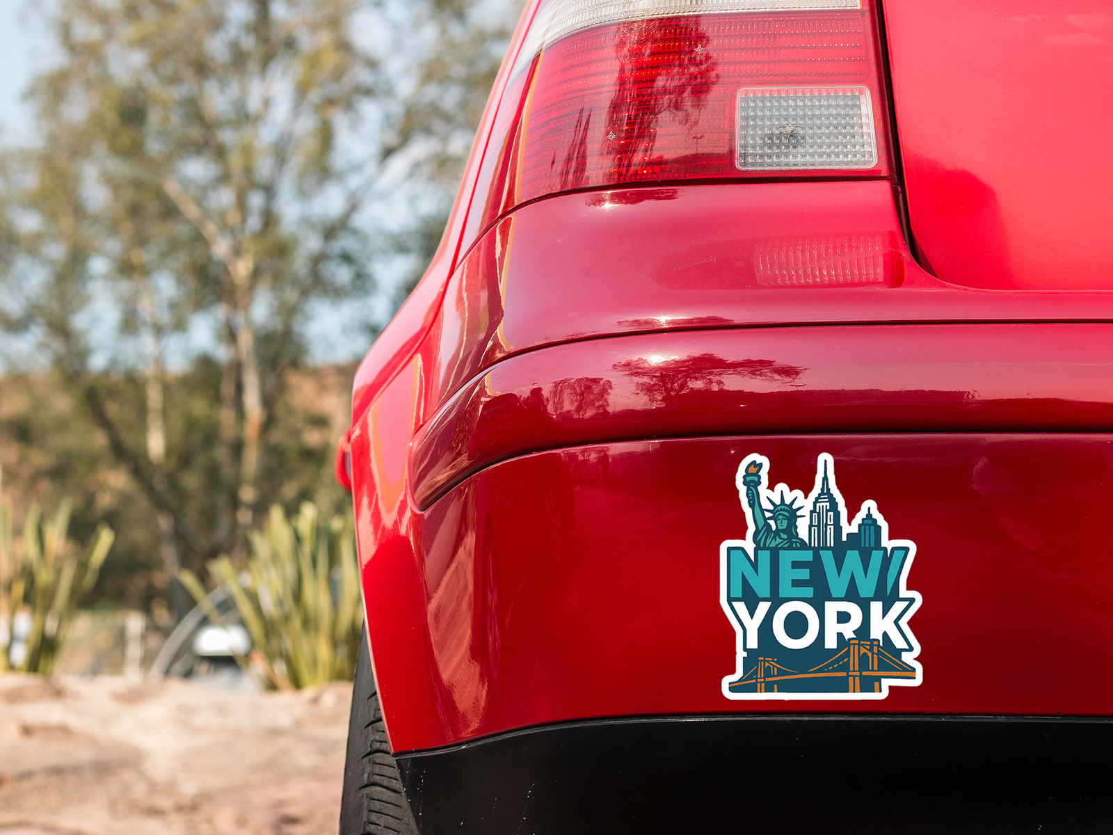 New York Sticker Decal Vinyl Die-Cut City Skyline Landmark Design