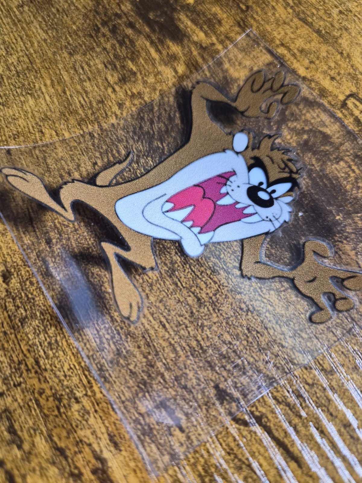 Tasmanian Devil TAZ Looney Tunes Cartoon USA UV DTF Decal Sticker NOT VINYL