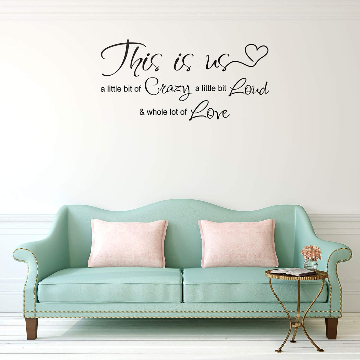 This Is Us Crazy Loud Love Wall Decal Vinyl Love Quote Wall Decal Inspirational