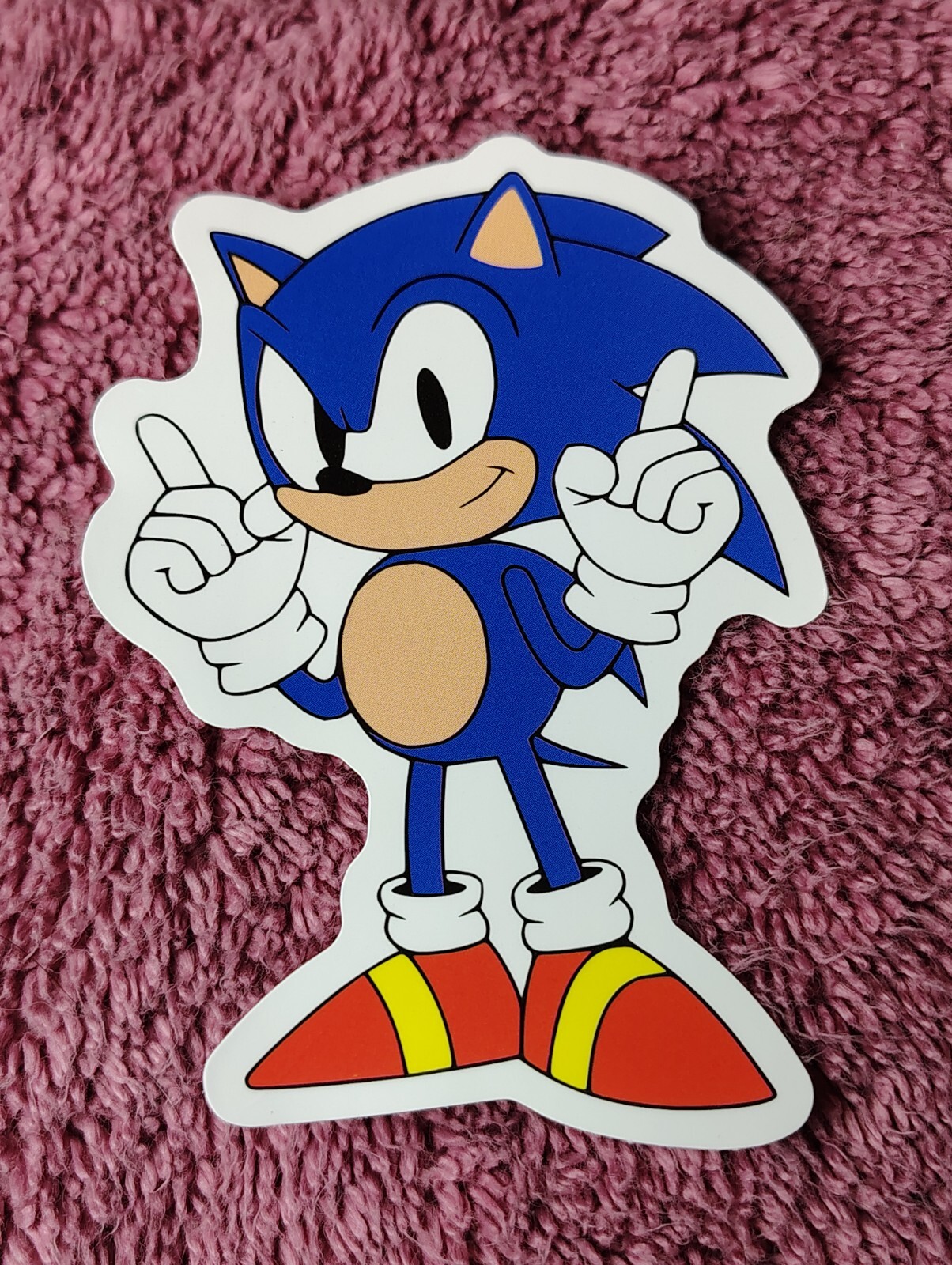 Sonic The Hedgehog Pointing Up Decal Sticker 3.25"