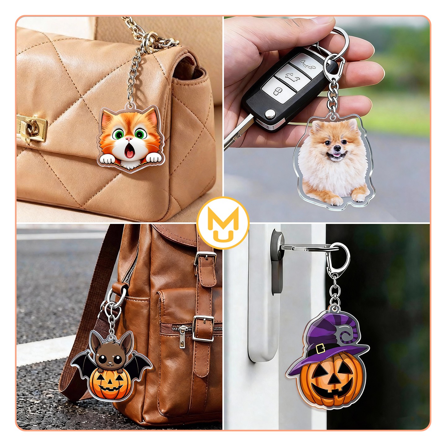 10/20PCS Anime Keychain Blind Box Acrylic Charms Random Mix Durable Cool Gift