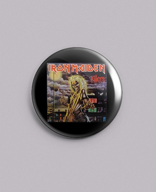 Iron Maiden- 1.25" Pin, Button, Badge – Killers – Heavy Metal