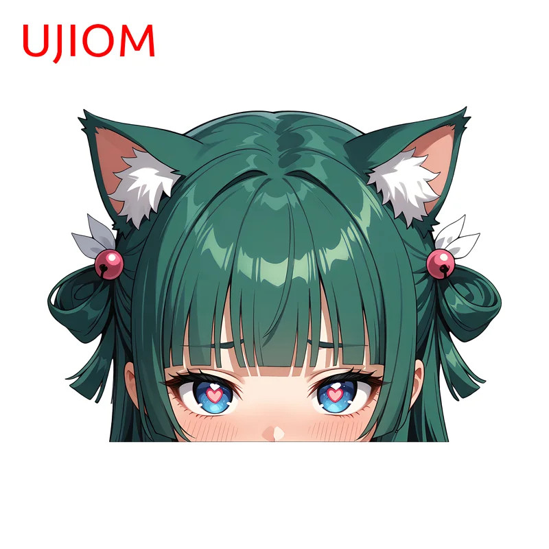 UJIOM Peeker Maomao Cat Ears Wall Sticker Graphics Decal Kitchen Cupboard Decor
