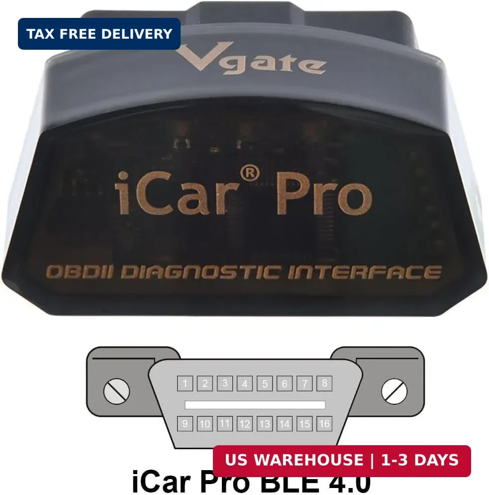 Vgate iCar Pro Bluetooth 4.0 (BLE) OBD2 Fault Code Reader OBDII Code Scanner Car
