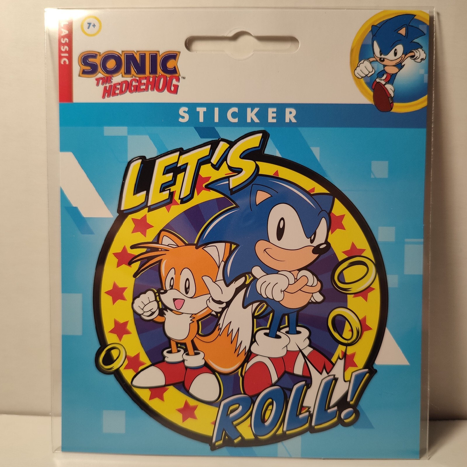 Sonic The Hedgehog Lets Roll Large Sticker Official Sega Collectible Decal