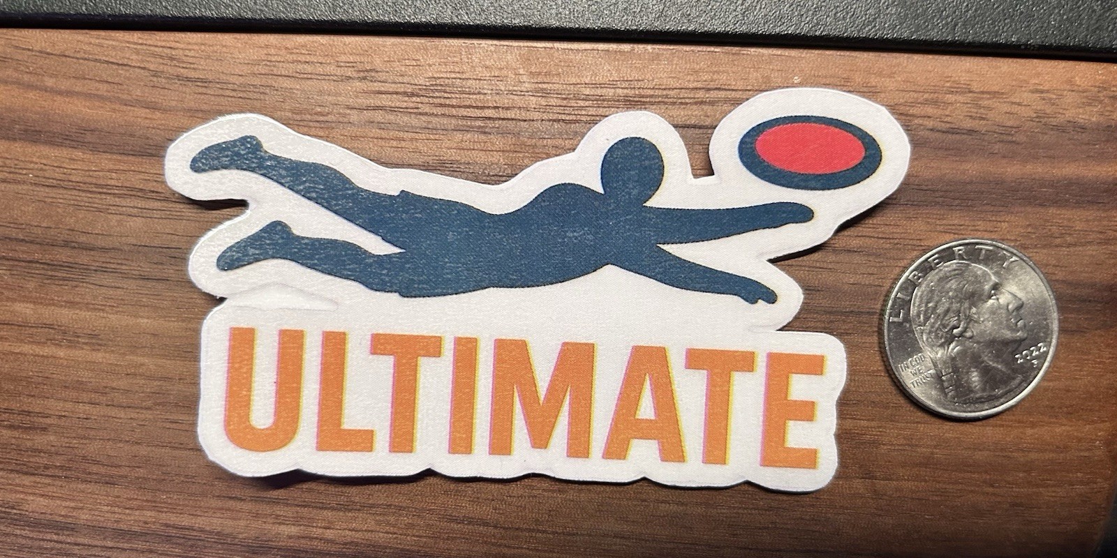Ultimate Frisbee – Glossy Vinyl Sticker
