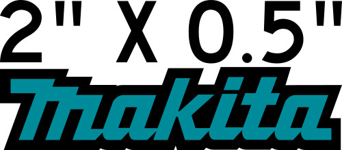 TWENTY PACK SUPER SMALL MAKITA VINYL DECAL STICKER TOOLS 2" X 0.5" FREE SHIPPING