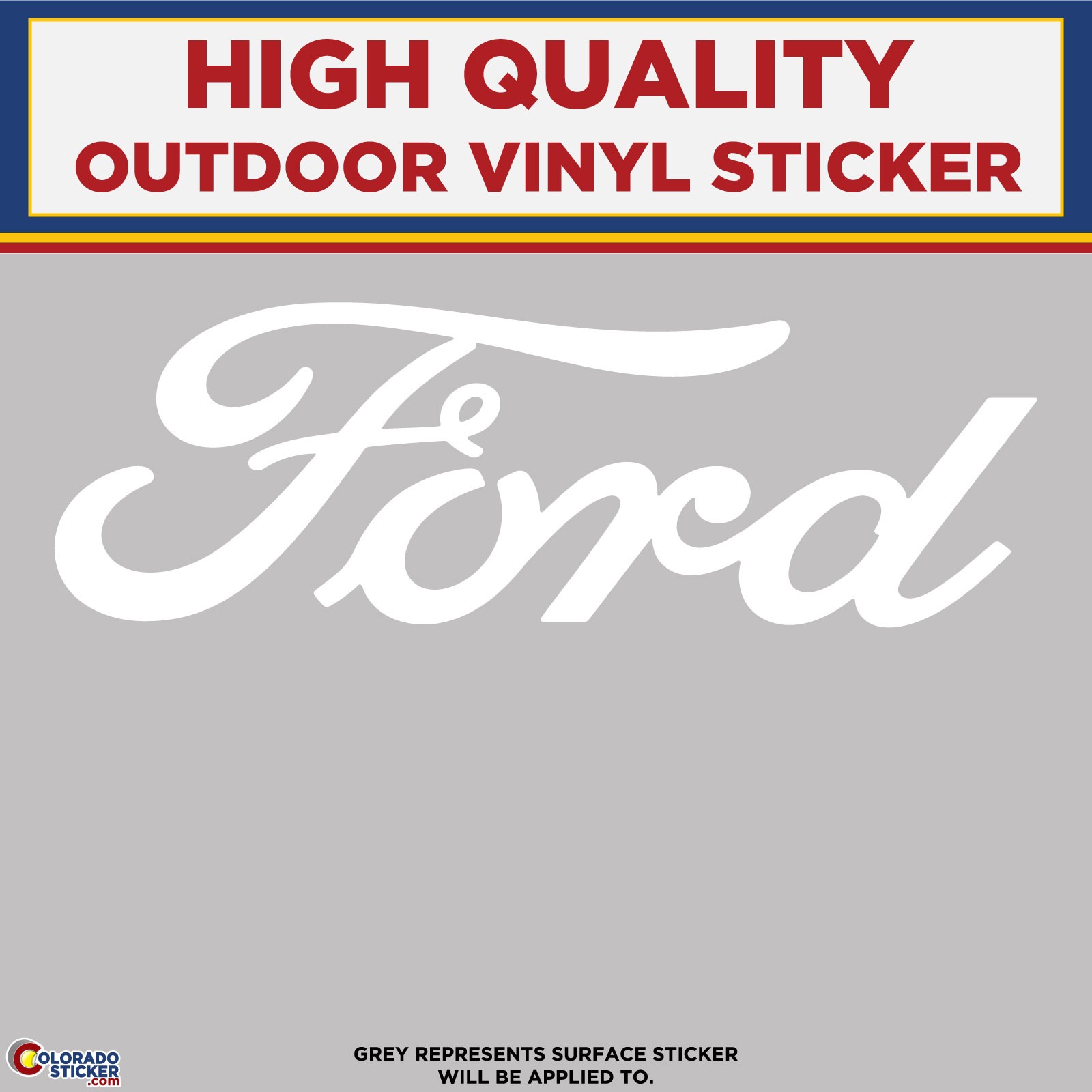 Ford Die Cut, High Quality Vinyl Stickers