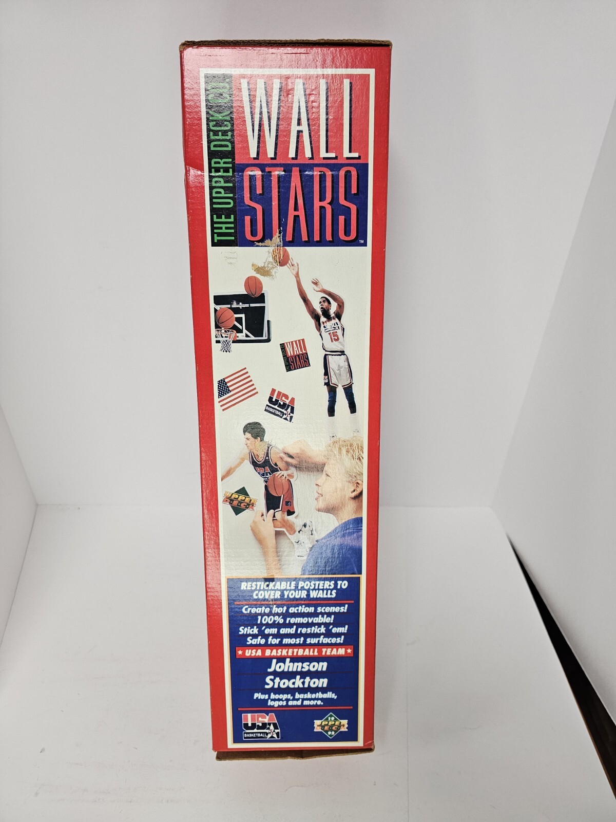 Upper Deck USA Dream Team Wall Stars Restickable Posters: Magic Johnson/John