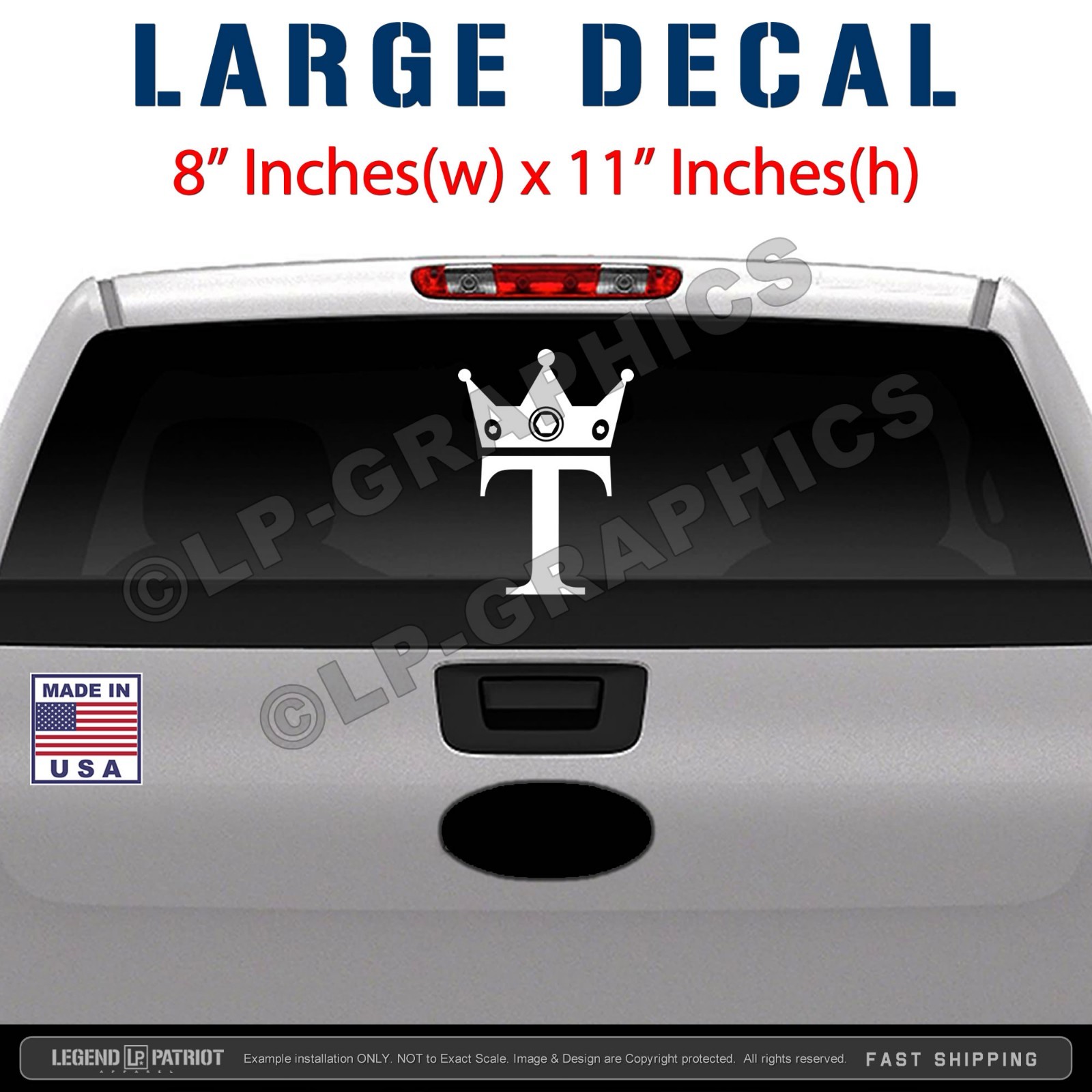 KING TRUMP Decal – usa america patriotic maga 2028 250 2a sticker 5-SIZES