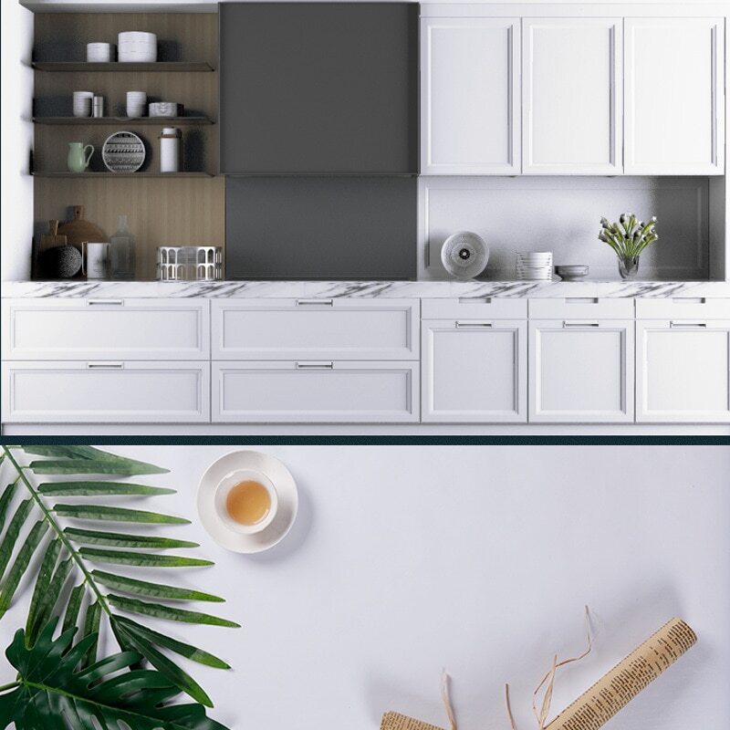 Wood Grain Self-Adhesive Wallpaper Waterproof PVC Contact Stickers Home Decor