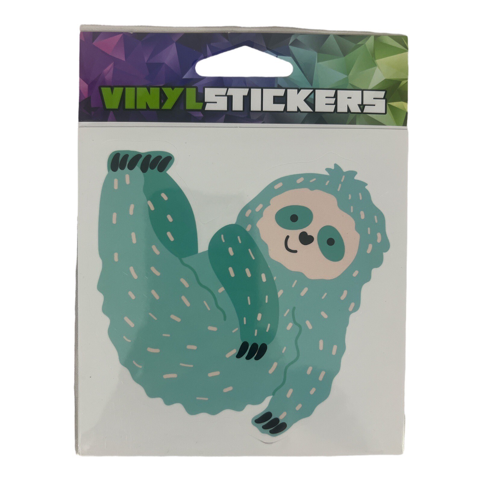 Blue Sloth Vinyl Sticker UV & Weather Resistant 4.5 x 4.5 inches 