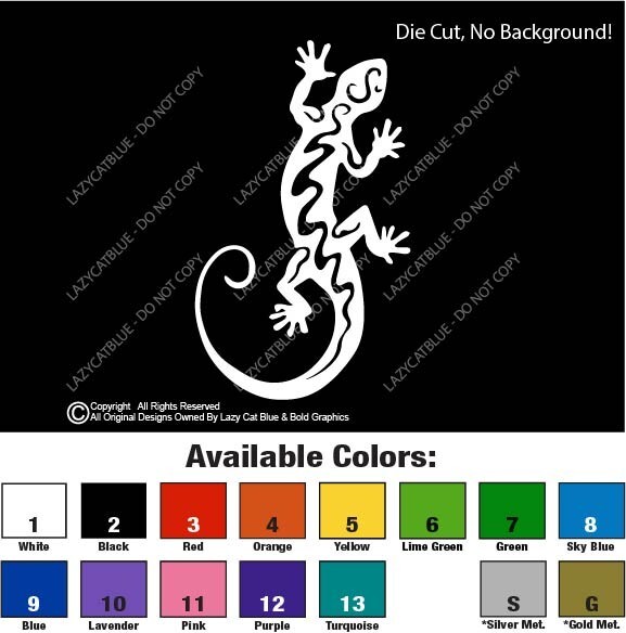 Gecko Decal Sticker Lizard Pet Reptile Love Sticky Feet Leopard Day Tokay Frog