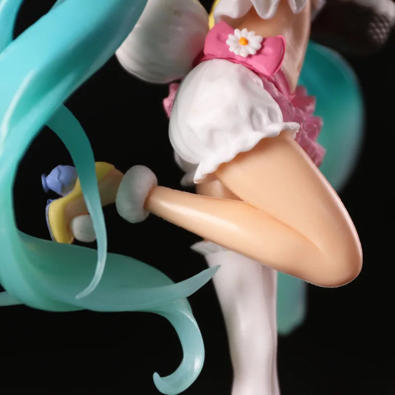 23CM Hatsune Miku Anime Figure Kawaii Pvc Model Doll Action Figurals Rabbit ears
