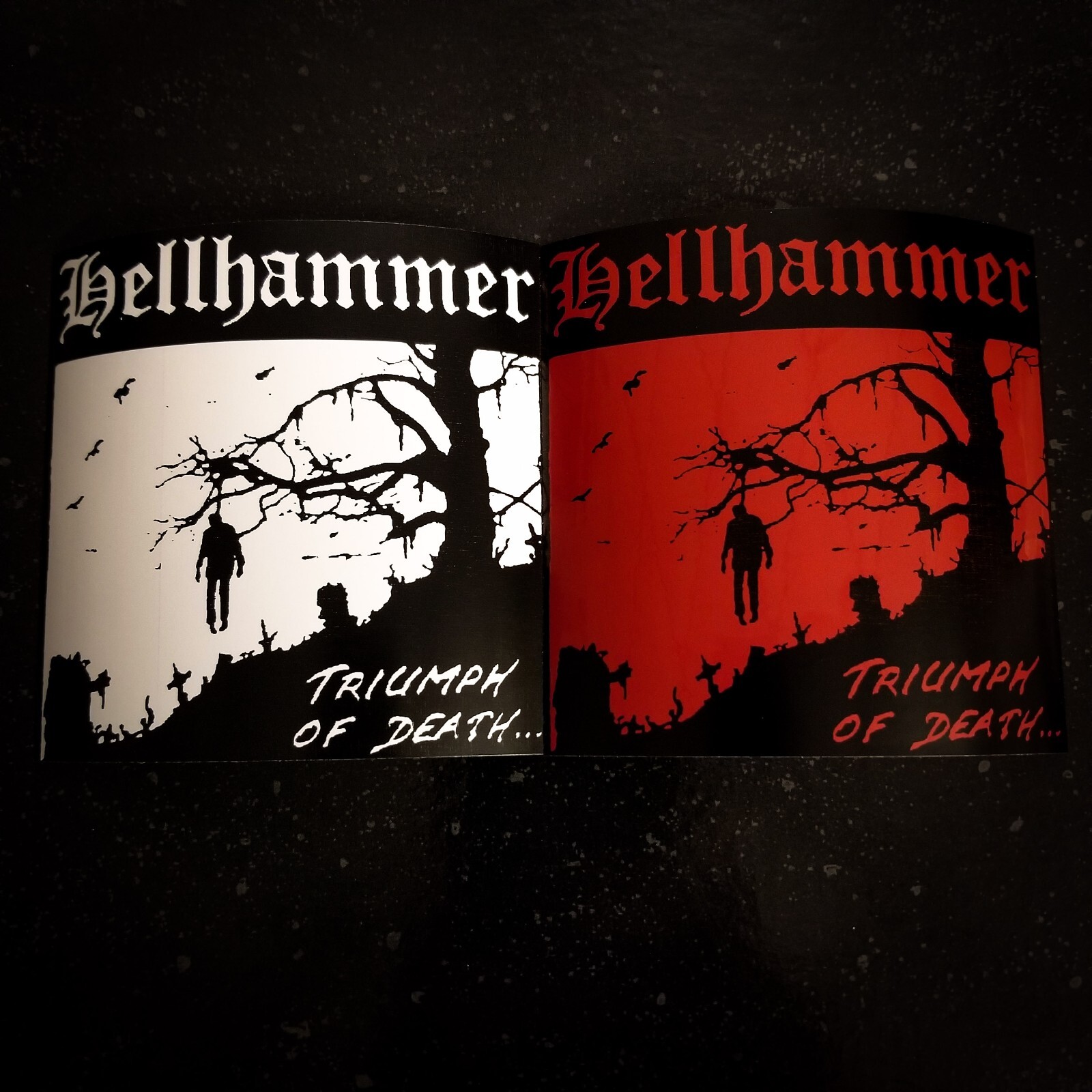 Hellhammer 4 x 4" Waterproof Vinyl Sticker Decal [💪 HQ Durability] Black Metal