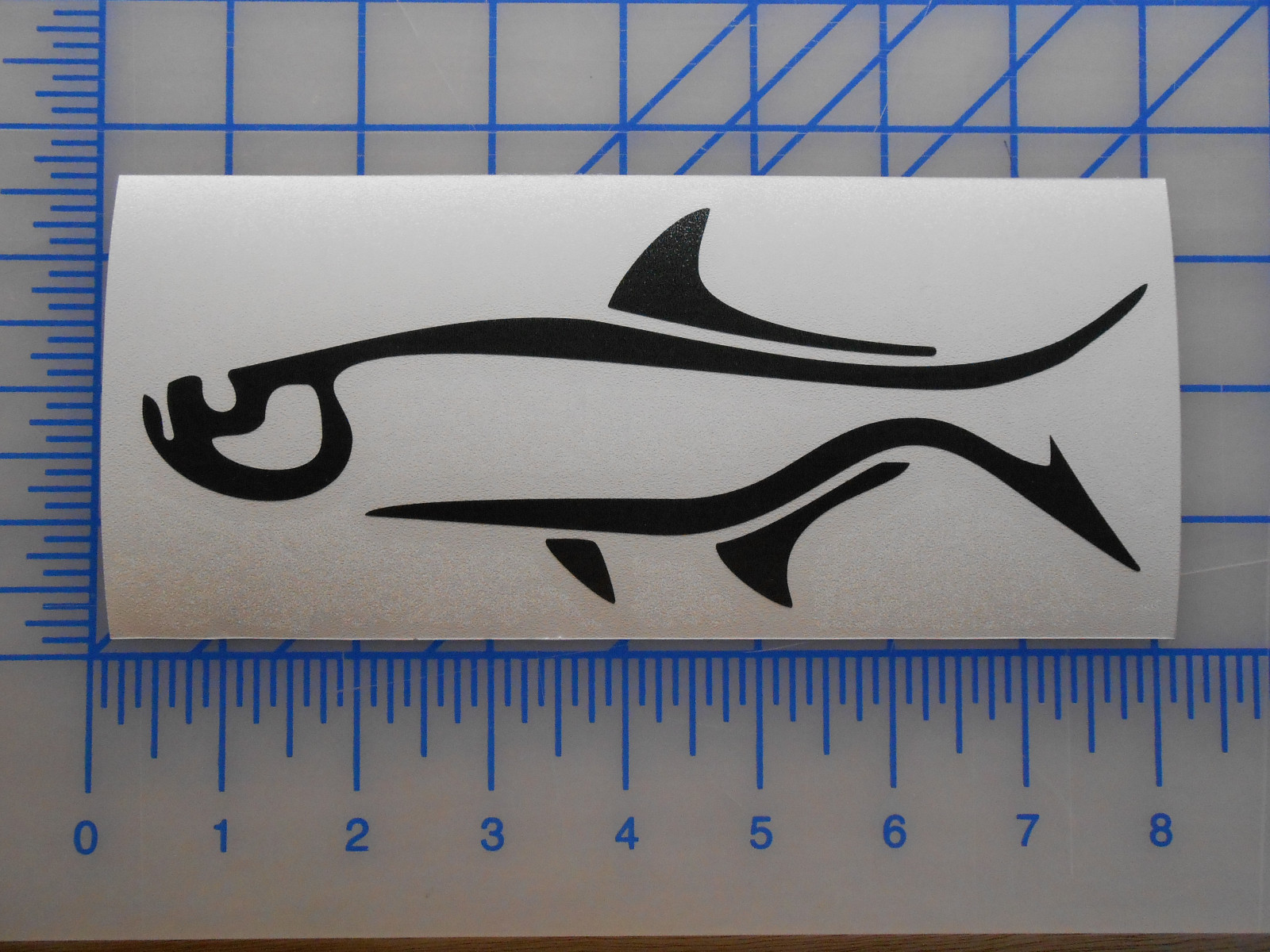 Tarpon Abstract Decal Sticker 5.5" 7.5" 11" Inshore Fish Offshore Saltwater Game