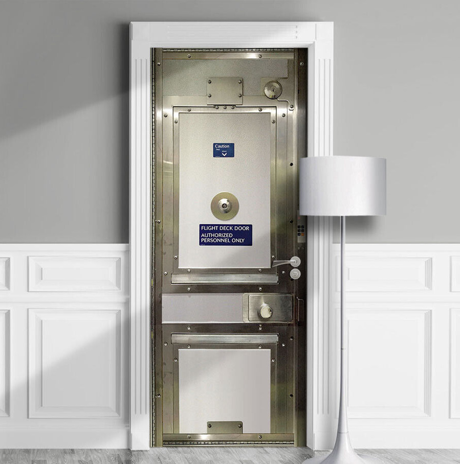 1-Piece Door Wrap – Cockpit Estrance, Flight Deck, Pilot Cabin | Laminated