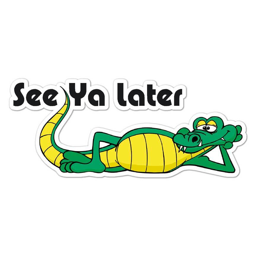 See Ya Later Alligator, Vinyl Decal Sticker, Indoor Outdoor, 3 Sizes, #8280