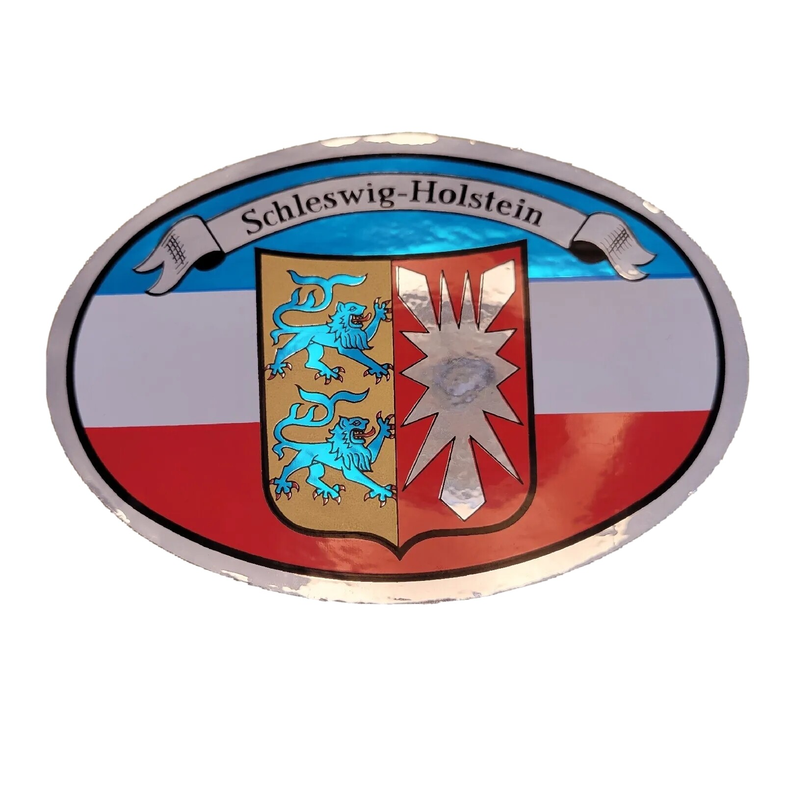 Schleswig Holstein State Coat Of Arms Germany Car Sticker 5.25 Inches Vintage