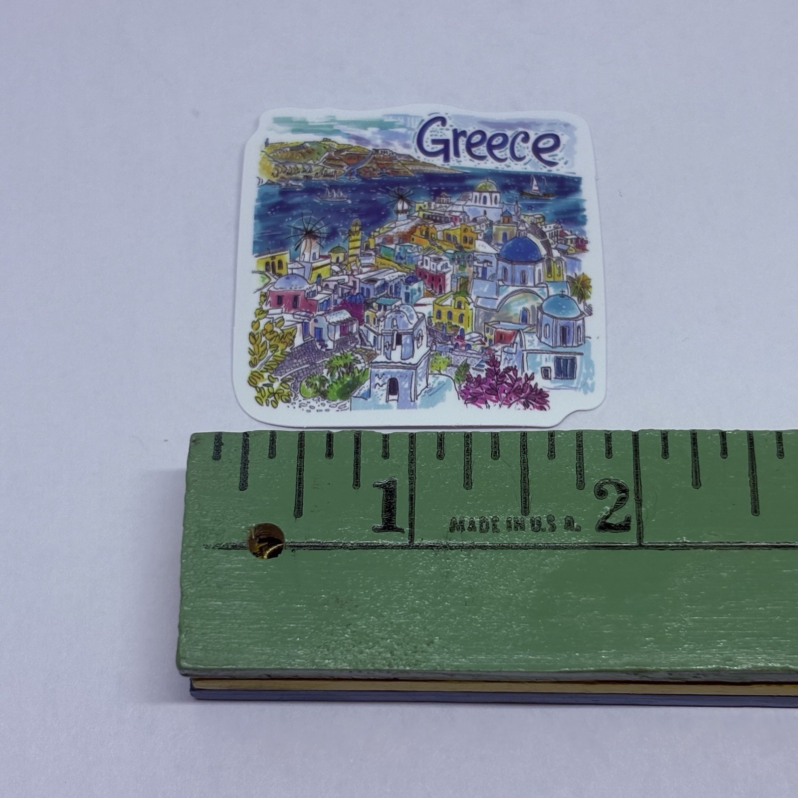 Greece Sticker Cityscape Travel City Tour Drawn Art Decal Vinyl Souvenir Tc9
