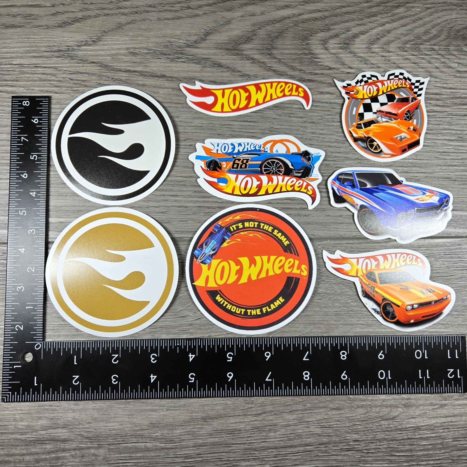 8 Hot Wheels Stickers Vinyl Sticker Decal Pack UV Waterproof Matte Finish HQ