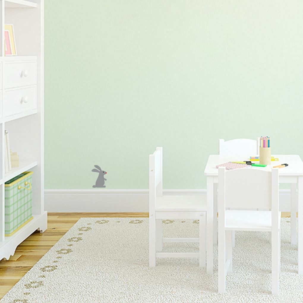 Woodland Forest Bunny Printed Wall Decal – Animals, Nursery, Kids, Bedroom