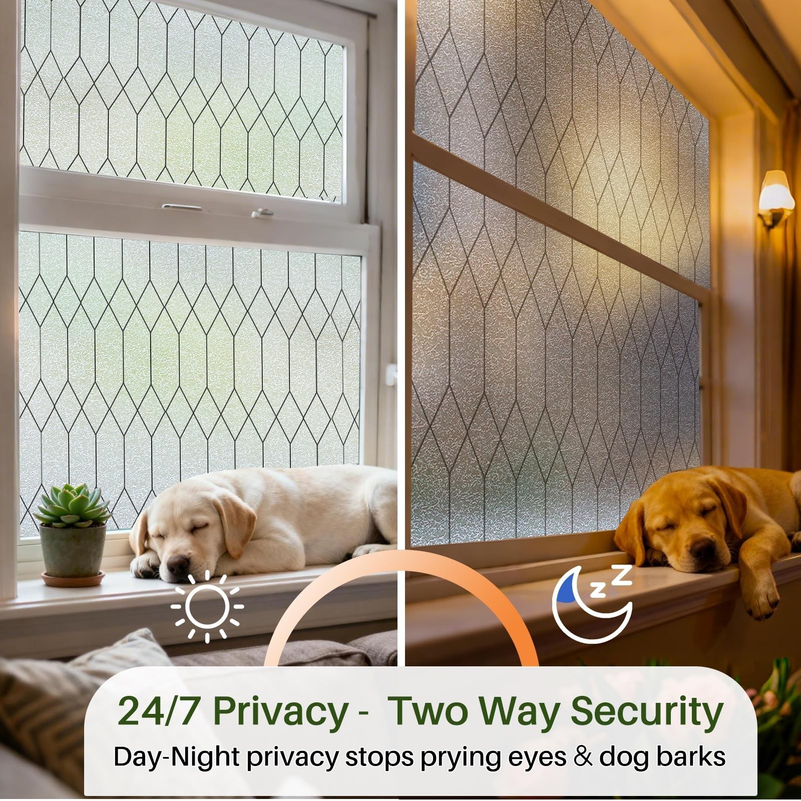 Windimiley Window Privacy Film Stained Glass Static Clings, Bathroom Frosted …