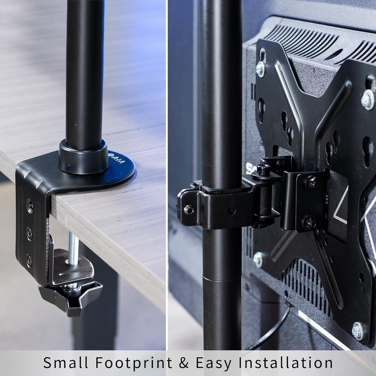 Ultra Wide TV Desk Mount for up to 55 inch Screens Weighing 66 lbs, Full Moti…