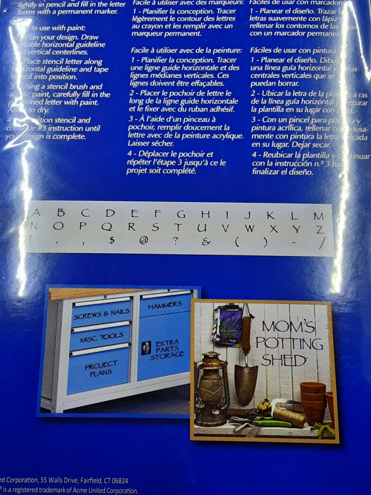 NEW Wescott Letter Craft Sencil Lettering 150MM Capitol Letters And Punctuation