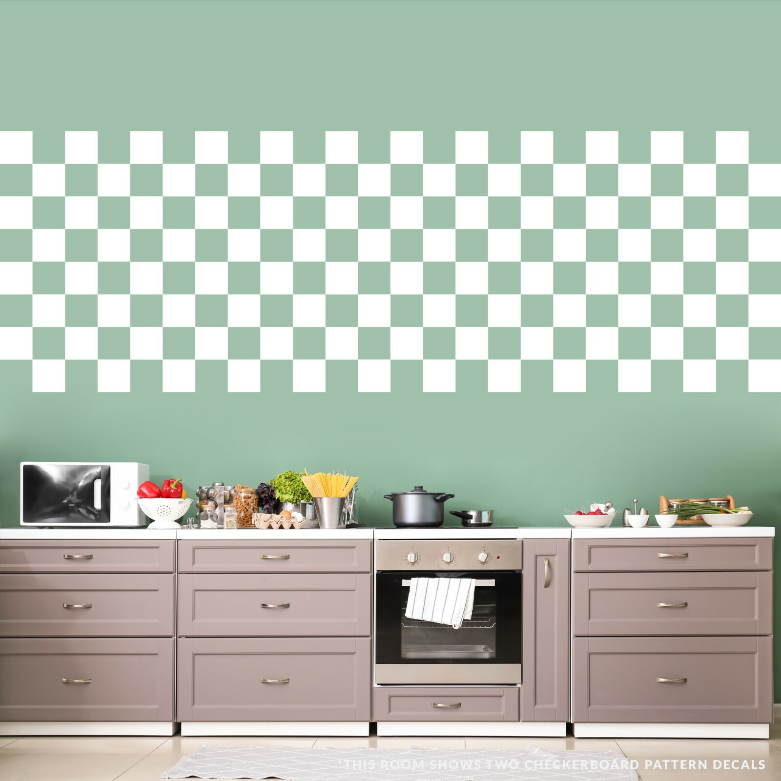 Checkerboard Pattern Wall Decal